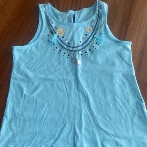 JUSTIC GIRLS DECAL NECKLACE TANK TOP